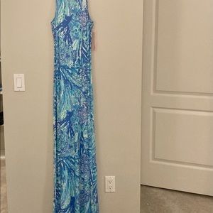 NWT Lilly Pulitzer Hey Hey Solei maxi in Blue Haven